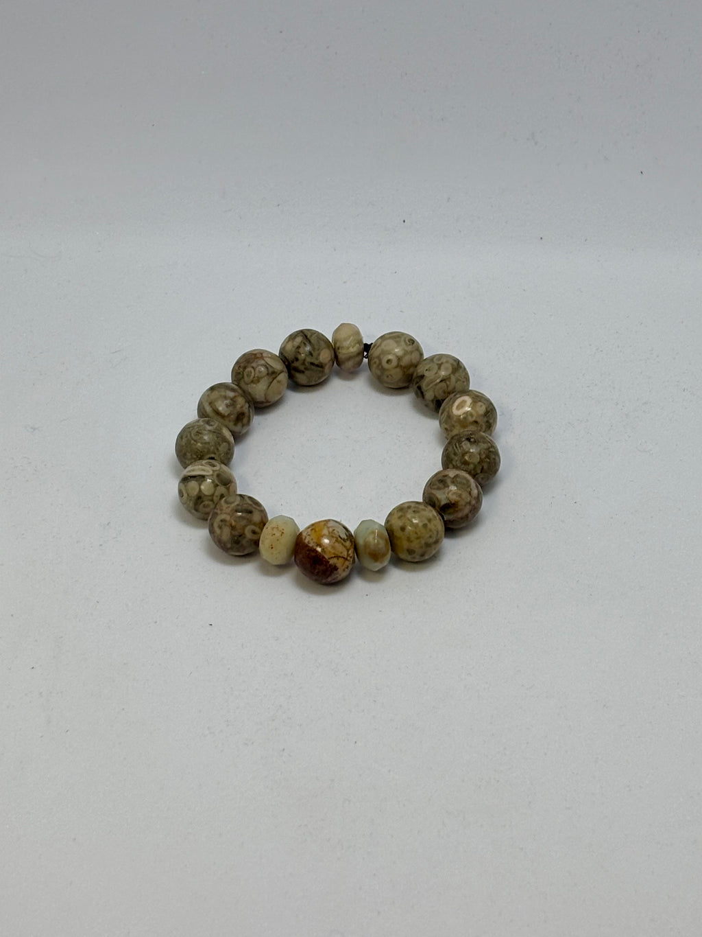 Jasper, Maifanite and Amazonite bracelet