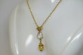 Citrine, Crystal Quartz with Gold necklace