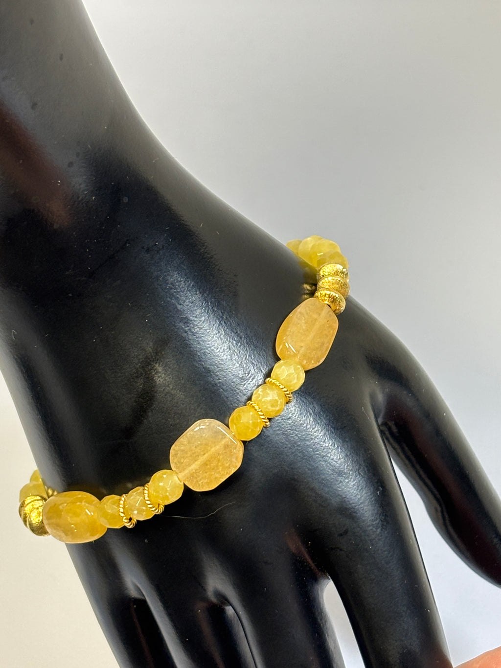 Yellow Aventurine and Gold Set