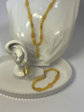 Yellow Aventurine and Gold Set